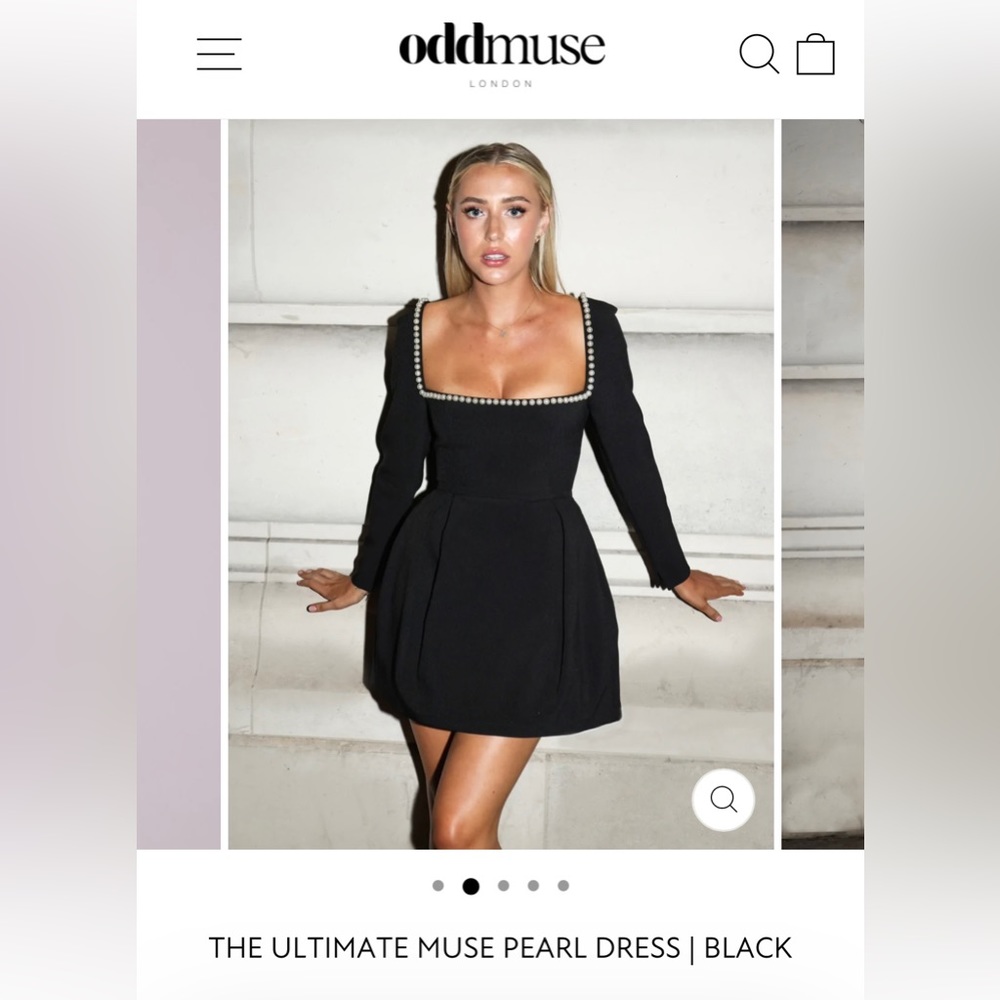 Oddmuse Pearl Dress in Black